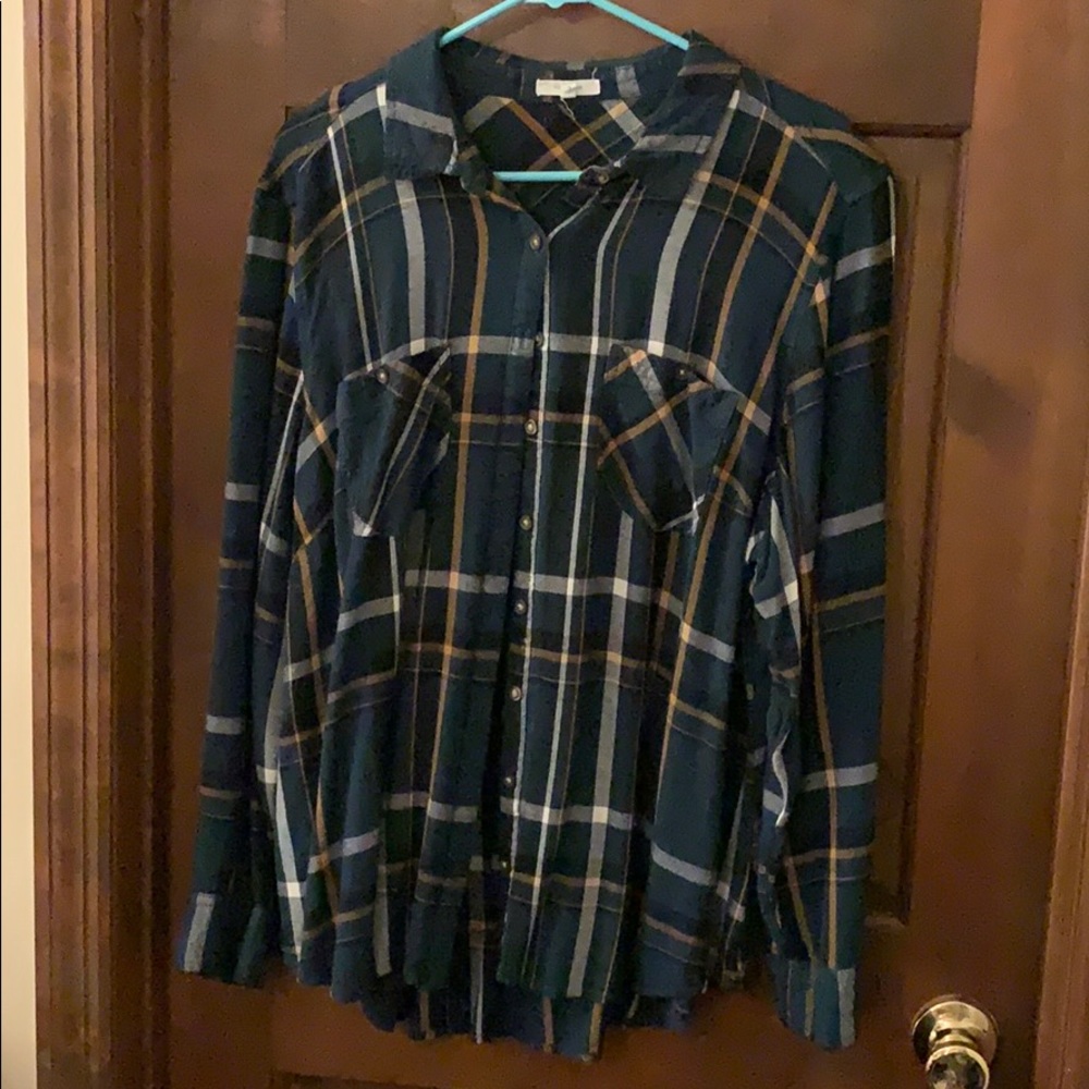 Flannel button down